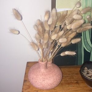 Minimalist Vase Abstract Two Hole Clay Terracotta* Style